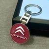 Zinc Alloy Key Ring Keychain Car Logo Accessories For Citroen C1 C2 C3 Vts C4 Saxo C4L C5 C6 C8 Xsara Picasso Berlingo Cactus