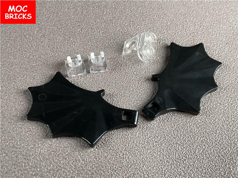 10 пар/лот Кубики MOC Крылья Пернатые Сложенные Раскрытые Часть Тела Фигурки 11100 6133 Образовательные Строительные Блоки Игрушки для Детей
