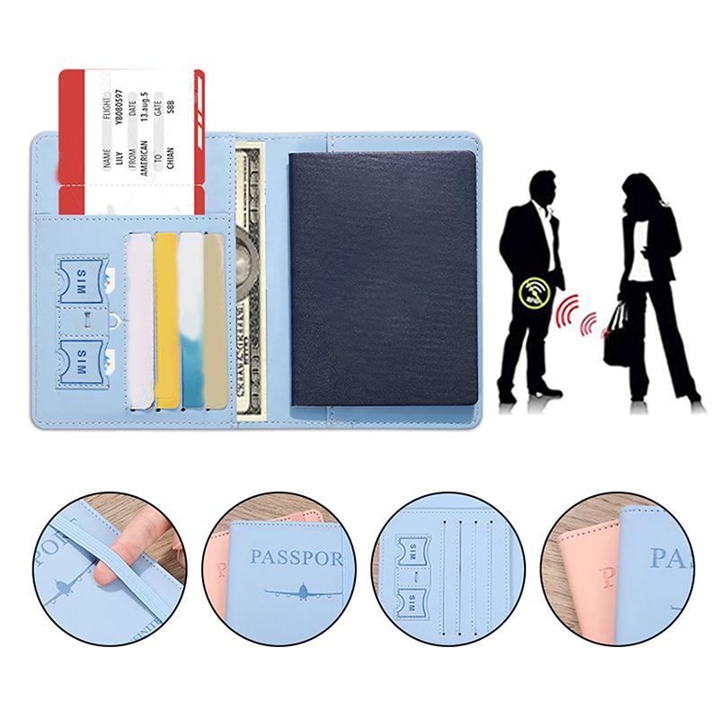 Женские и мужские Rfid винтажные деловые обложки для паспорта держатель многофункциональный ID банковская карта PU кожаный кошелек чехол дорожные аксессуары