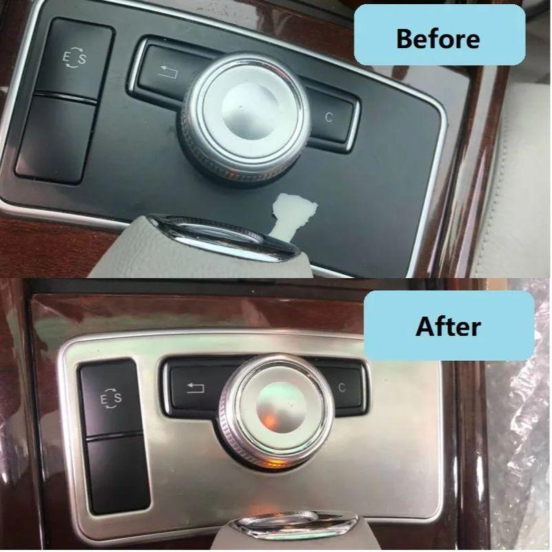For Mercedes Benz E W212 E260L E300 Car Central Control Interior Trim Panel ES Switch Frame Decoration Stickers Car Accessories