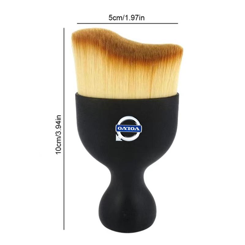 cjtsp5 Keychain Car Air Vent Cleaning Soft Brush With Casing Clean Tool Dusting Crevice BrushFor Volvo Rdesign V60 V40 XC90 V50 V70 S90