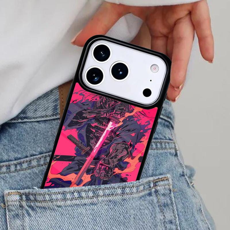 Чехол для телефона Самурайская маска Они для iPhone 17ProMax 12 13 14 15 16e 17 Pro Max Plus Air Cover