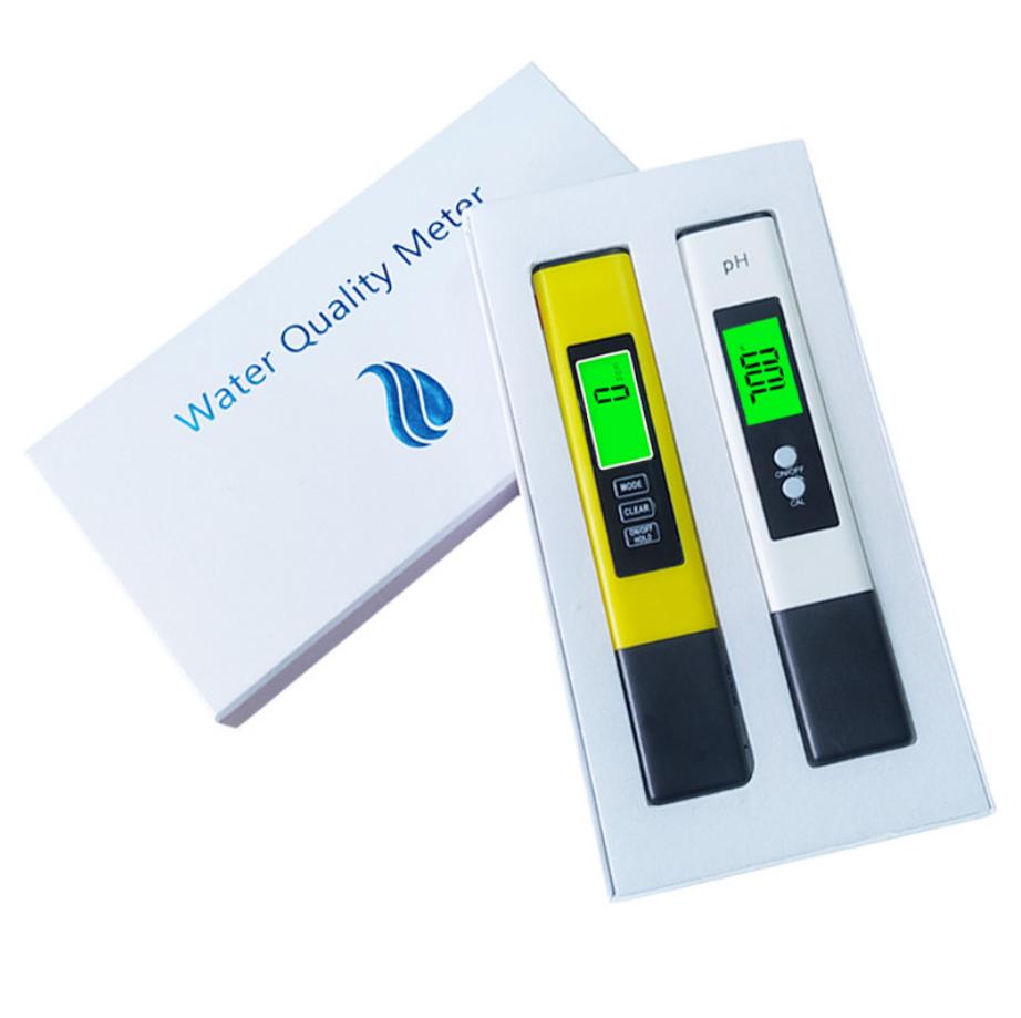 2 шт. TDS-метр цифровой тестер воды цифровой 0,0-14,0 pH-метр тестер 0-9990ppm TDS & EC ЖК-дисплей чистоты воды PPM аквариумный фильтр