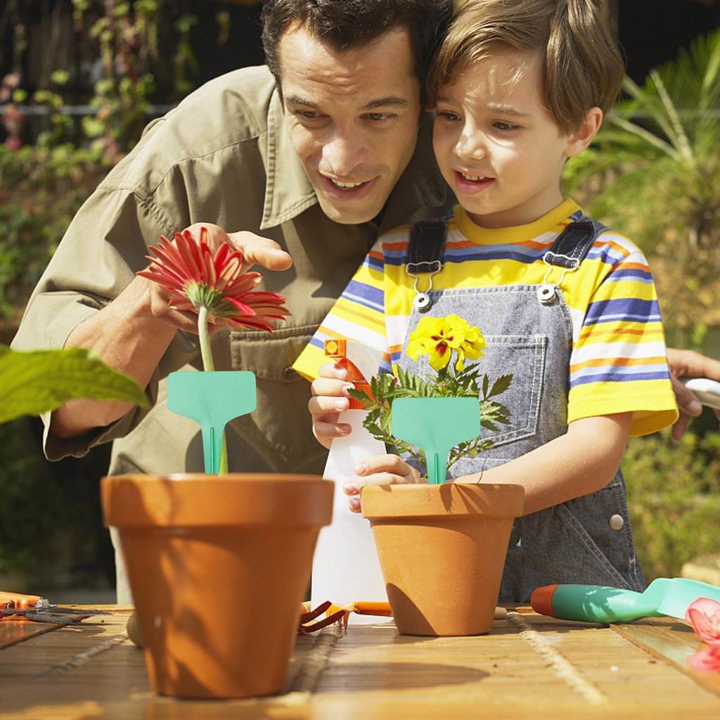 50 Pcs Garden Markers Plant Labels T-Type Plant Tags Outdoor Garden Sign