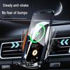 Smart Wireless Charging Car Phone Holder with Auto-Sensing Open/Close for Navigation