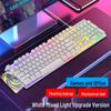 Вы Ши Проводная Механическая RGB Игровая Клавиатура и Комбо Мышь для Левой Руки