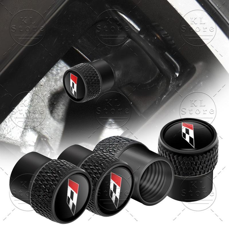 lcbn4 4Pcs Car Styling Racing Flag Badge Metal Wheel Tire Valve Caps Stem Case Dust Covers For Seat  Ibiza Cupra Arosa Ateca Cordoba