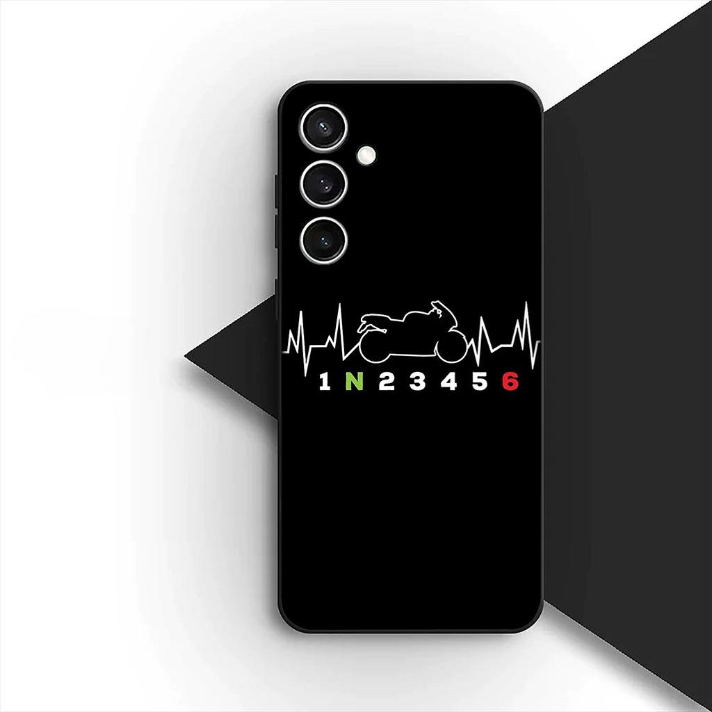Cover for Samsung Galaxy S20 S22 S21 FE Ultra Plus A07 A17 A15 A16 A25 A57 A37 Phone Case Motor 1N23456 Motorcycle Motorbike