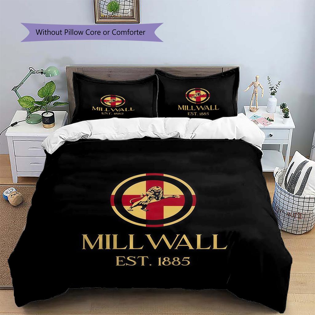 Millwall Football Club2 Pattern Bedding Quilt Set Home Decoration Gift (1 * duvet cover + 2 * pillowcase without core)