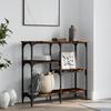 VidaXL Console Table Smoked Oak 80x29x75 Cm Engineered Wood 834077