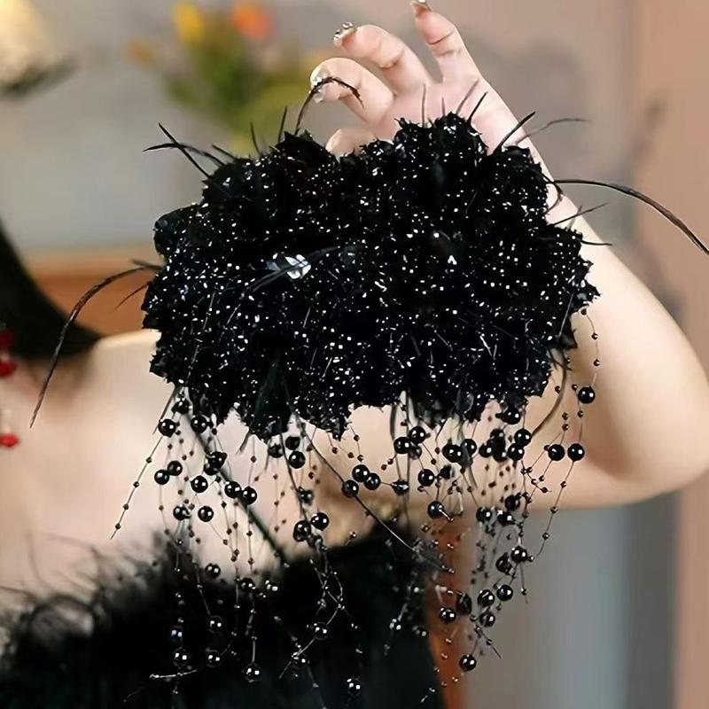 Элегантная сетчатая цветочная заколка для волос для женщин Элегантная заколка-кисточка в виде акулы Модные аксессуары для волос для девочек