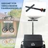 Cargo Trailer Bike Stroller Garden Trolley W/Carrier Utility Luggage & Wheels Black