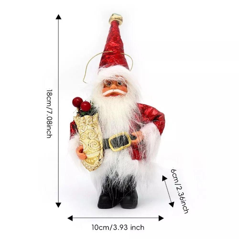 Новогодний стоящий Санта Клаус с капюшоном, креативные рождественские украшения, новые рождественские подарки, подвеска