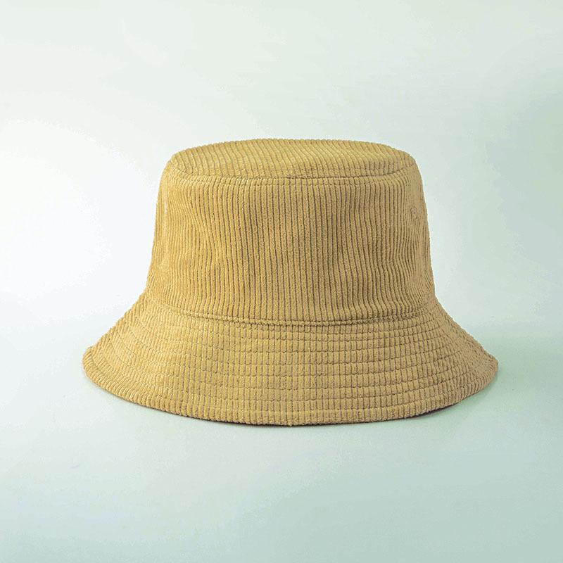 Японская вельветовая панама для женщин — мода на осень и зиму, корейский стиль ретро-досуг