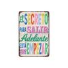 Spain Motivational Metal SignSpanish Letters poster For classroom familyGrowth Mindset Inspirational quotes Modern Wall decor