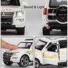 1:32 Scale MITSUBISHI PAJERO Prado SUV Car Model Toy High Simulation Sound Light Pull Back Collection Toys Models for Boys Kids