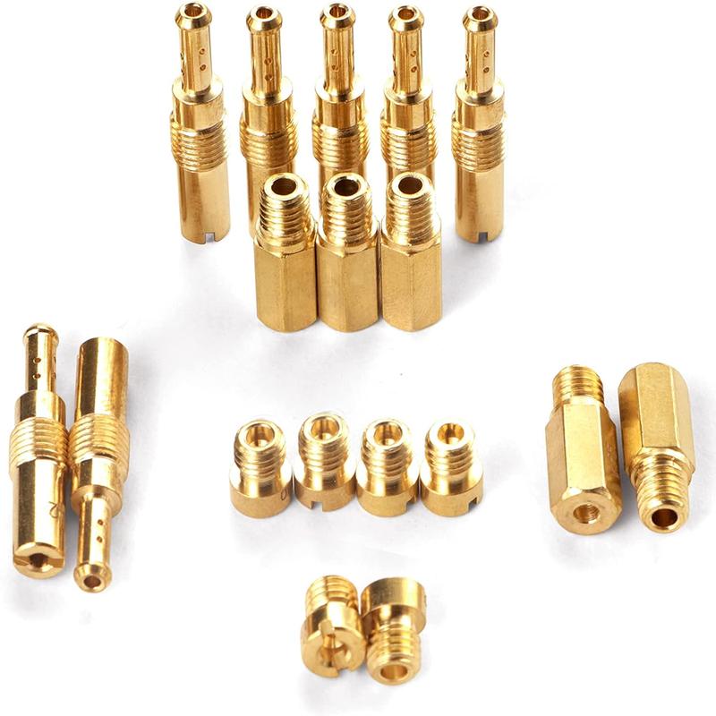 40PCS Carburetor Main Jet Slow Pilot Jet Kit Include 30pcs Main Jets and 10pcs Slow Pilot Jet for PWK Keihin OKO CVK Crab