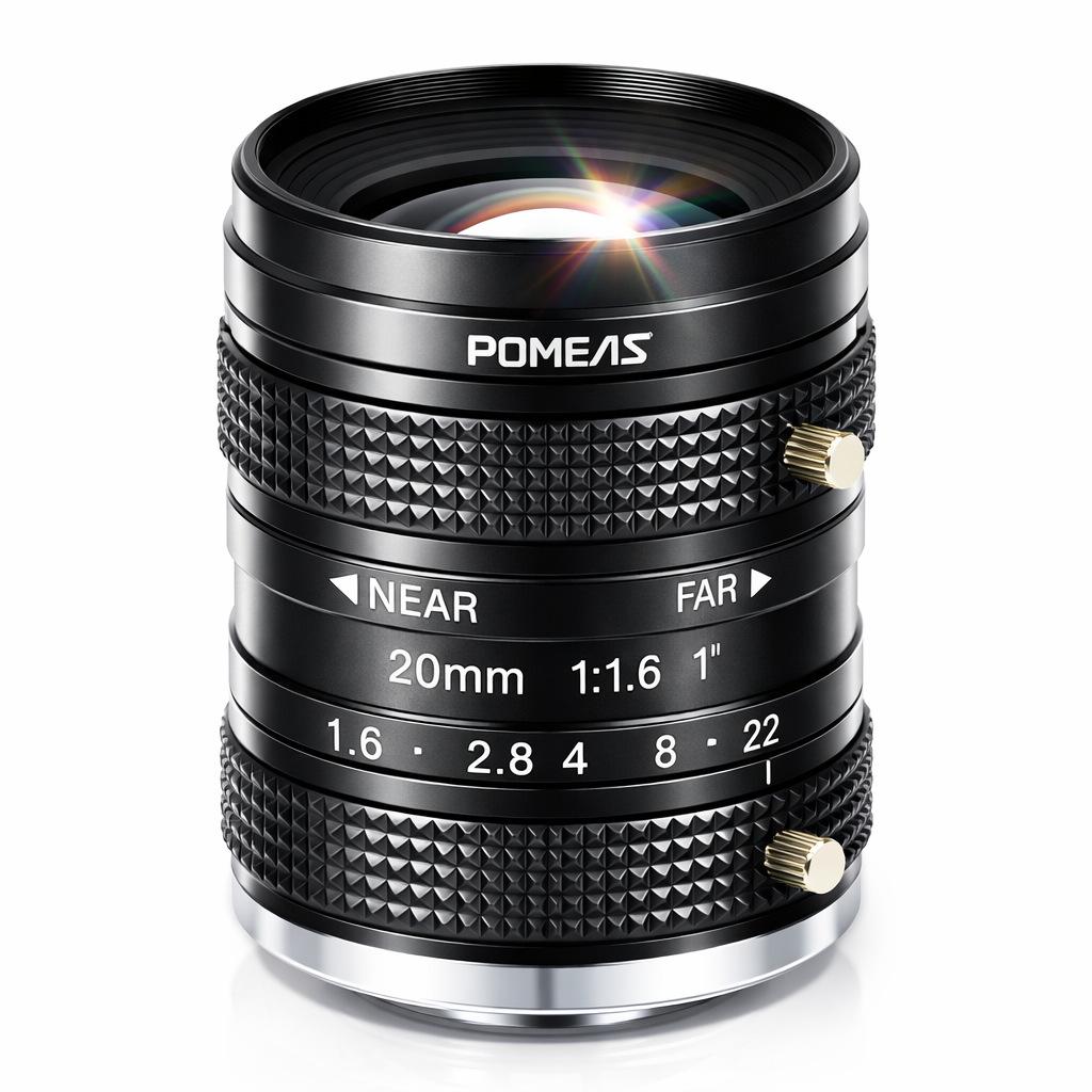 2/3" 5MP 20 мм Ручной объектив с фиксированным фокусным расстоянием для промышленных камер