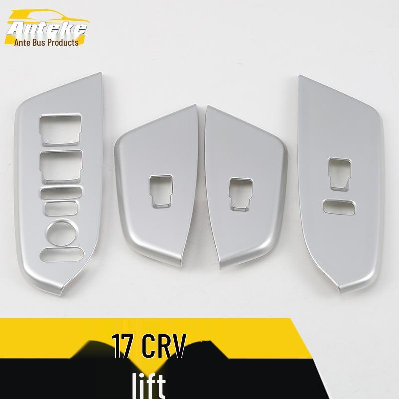 Fits 17 CRV: Car Door Window Armrest Lifting Button Decorative Frame Accessories