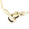 [F0185] - 'Temptation' Gold Plated Necklace (snakes)