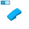 BRICKE Zhuan Ke 2x1 Curved Slope | Compatible with Lego | 11477 | MOC Loose Parts | Educational DIY Building Blocks Toy