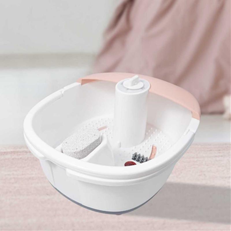 Multifunctional Foot Bath Bucket with Constant Temperature Heating Automatic Massage Foot Bath with Bubble Roller Guasha