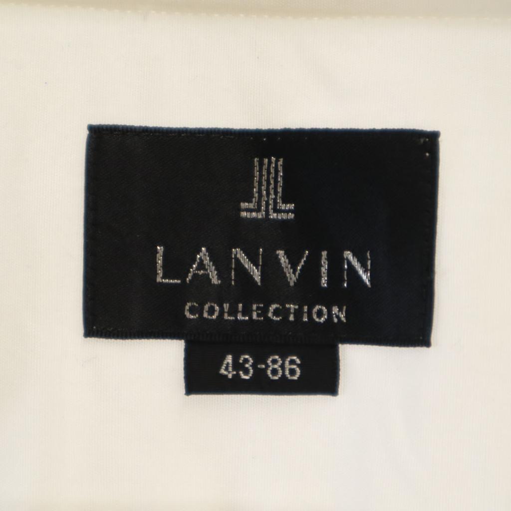 LANVIN made in Japan Long sleeve shirt 43-86 white Men's Used