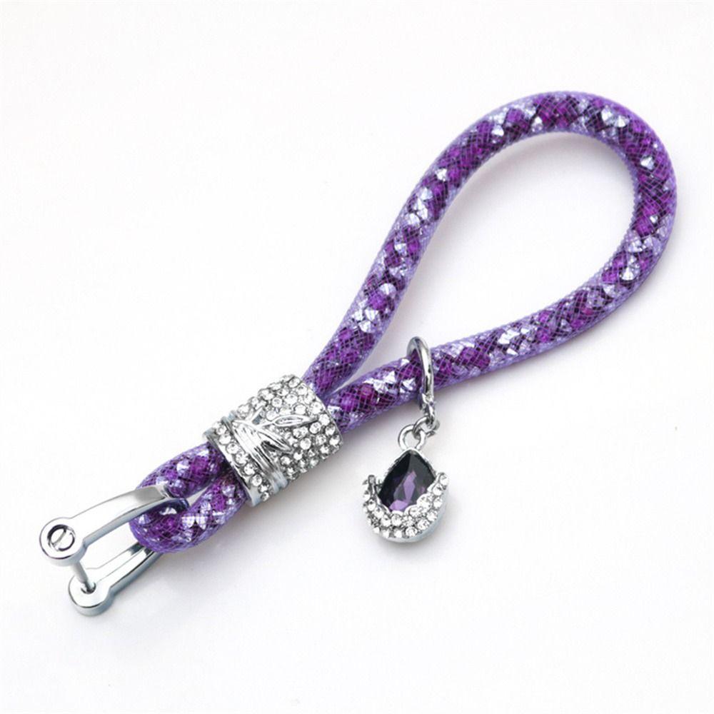Bag Pendant Shiny Car Keychain Car Key Decorations Glitter Key Chains Car Key Ring