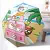 1pc Hello Kitty Auto Open Close Umbrella - Portable Three-Fold Design with 8-Bone Iron Frame, Outdoor, Gift for Fans, Travelers, Everyday Use.N048