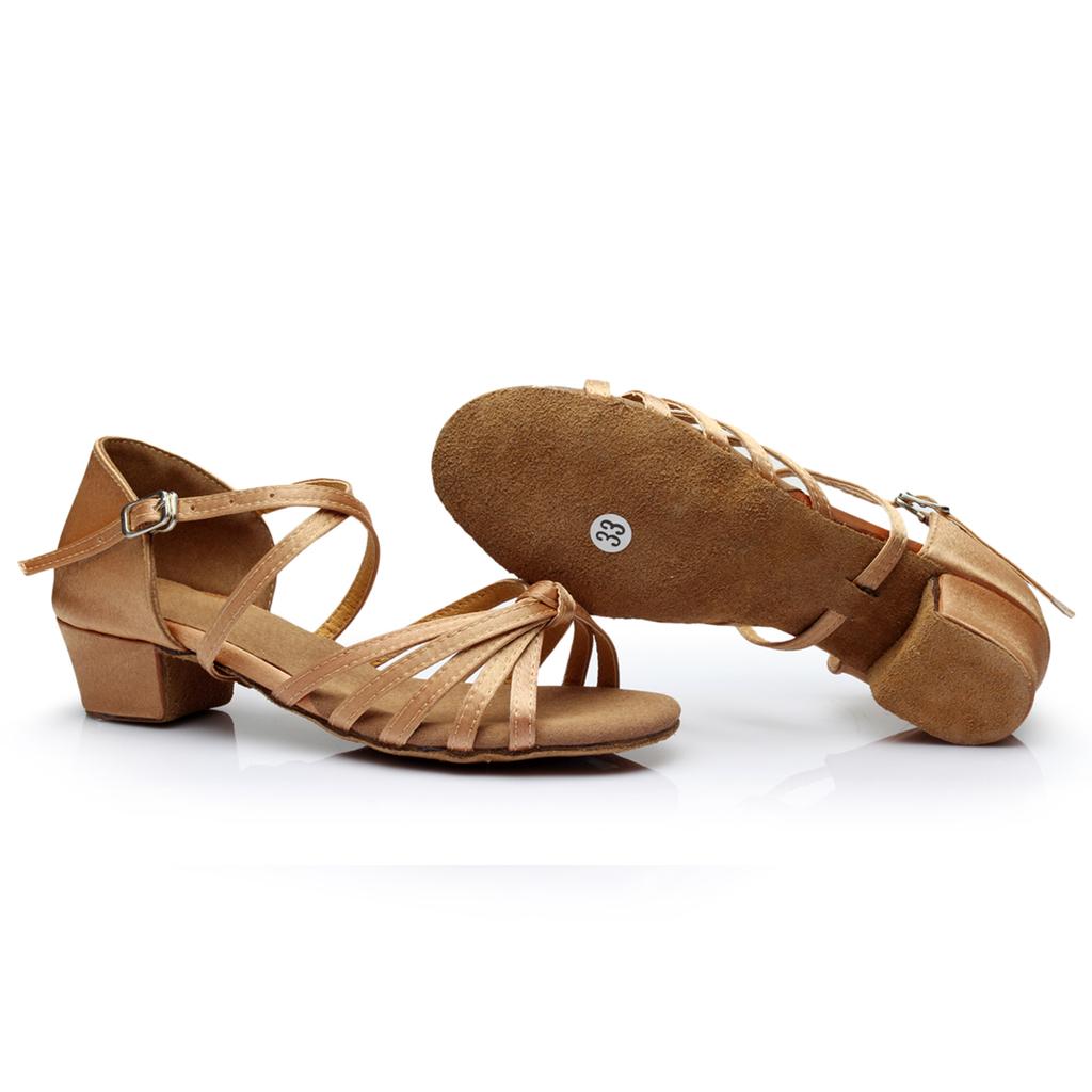 Buty Do Tańca Latino Na Obcasie Blanca 3 Cm Jasnobrązowe 41