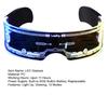 LED Glasses 7 Color 12 Modes Cyberpunk Eyeglasses Flashing Light Up Eyewear for Halloween Cosplay Party Bar