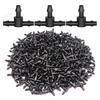 50 Pcs Barbed Hose Connectors Drip Irrigation 1/4" Universal Fittings 3-Way Coupling