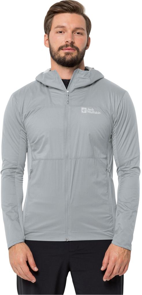 Куртка Jack Wolfskin PRELIGHT ALPHA Jacket Men серебристо-серая