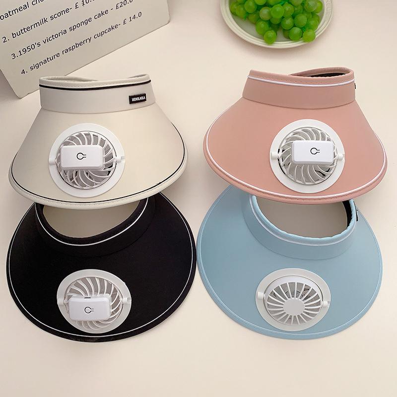 Breathable Cooling Fan Hat Sunscreen Fan Sun Visor Hat Fishing Hat Cooling Peaked Cap Hat Usb Charging Hat Fan For Sport Sunhat