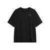 Fashion Round Neck Pullover Short Sleeve Quick Dry T-Shirt Men Tops Black 527402-01