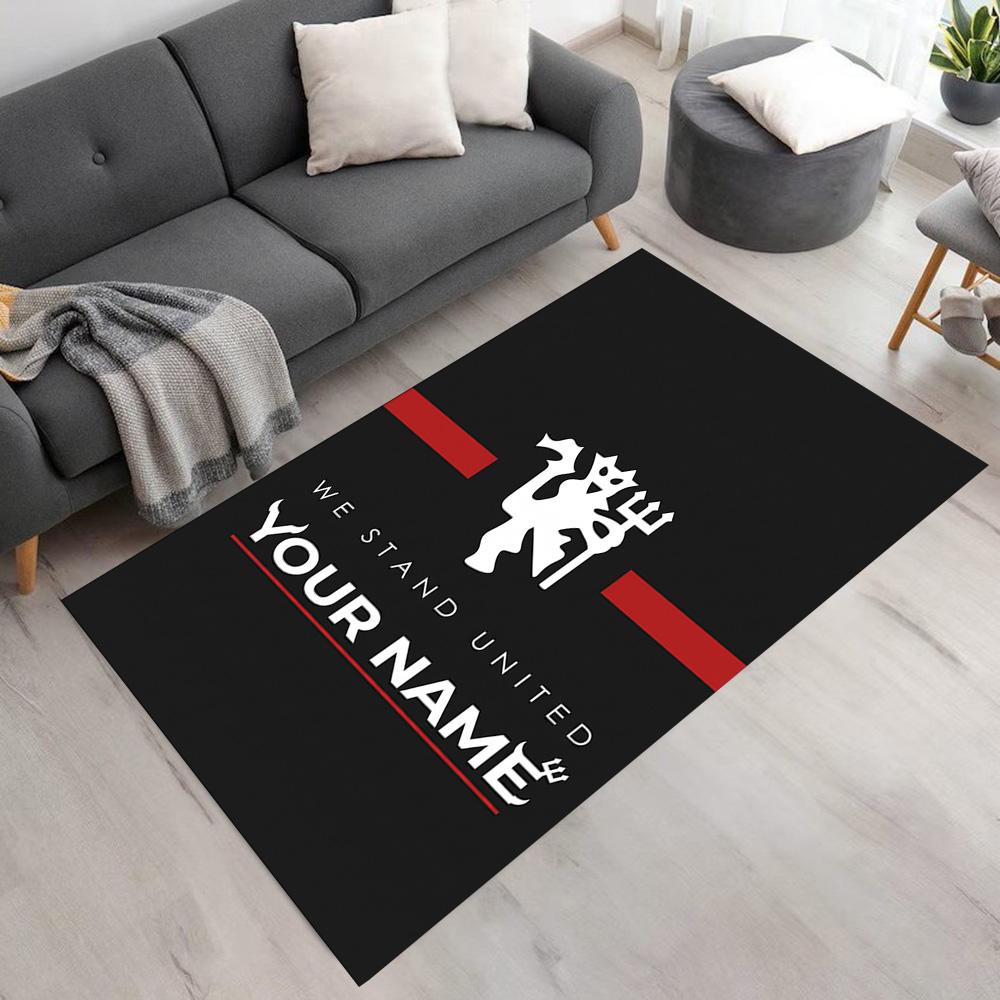 Manchester Personalized Name Floor Rug Office Rug Design for Hallway Study room Decorate room Outdoor Anti-slip Rug Anime Office Decor