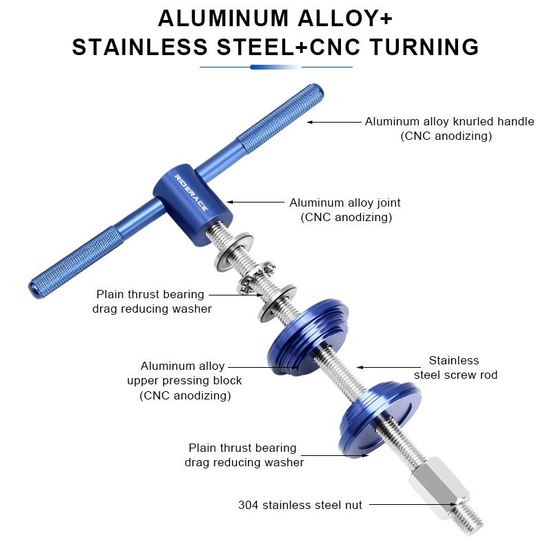 Инструменты для установки каретки RIDERACE для горного велосипеда Инструменты для ремонта рулевой колонки для горного велосипеда Инструменты для ремонта шоссейных велосипедов