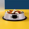 Colorful and Durable Stainless Steel Pet Bowl - Non-Slip Base, Easy To Clean - Ideal for Feeding and Watering Your Lovely Cat