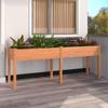 VidaXL Planter with Brown Liner 203x53x76 Cm Solid Fir Wood 364240