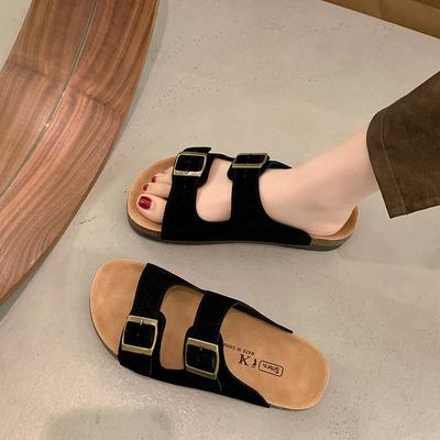 Верхняя одежда летняя универсальная женская обувь модная интернет-знаменитость пляжная обувь приморские шлепанцы на плоской подошве для отдыха