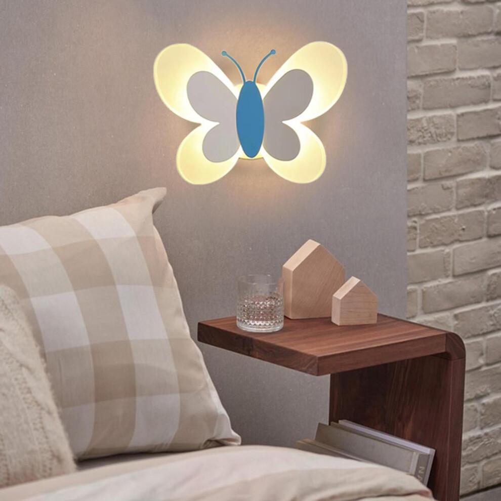 LED Wall Sconce Wall-Mounted Creative Night Lights Butterfly Modern Minimalist Lamp for Bedside Loft Hallway Decor Cafe ,