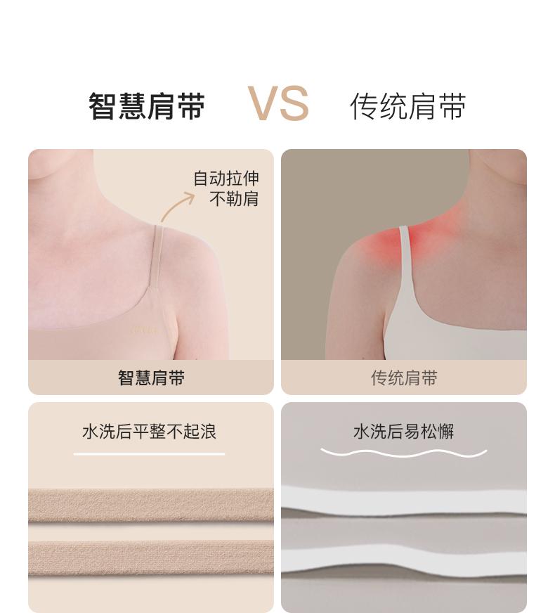 Likeu Third Generation Good Body Basic Thin Shoulder Strap Children's Development Underwear