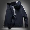Весенняя куртка с капюшоном Мужская верхняя одежда на молнии Мужские куртки-бомберы Повседневное пальто Мужская спортивная одежда Верх среднего возраста Мужской Slim Fit Брендовая мужская одежда