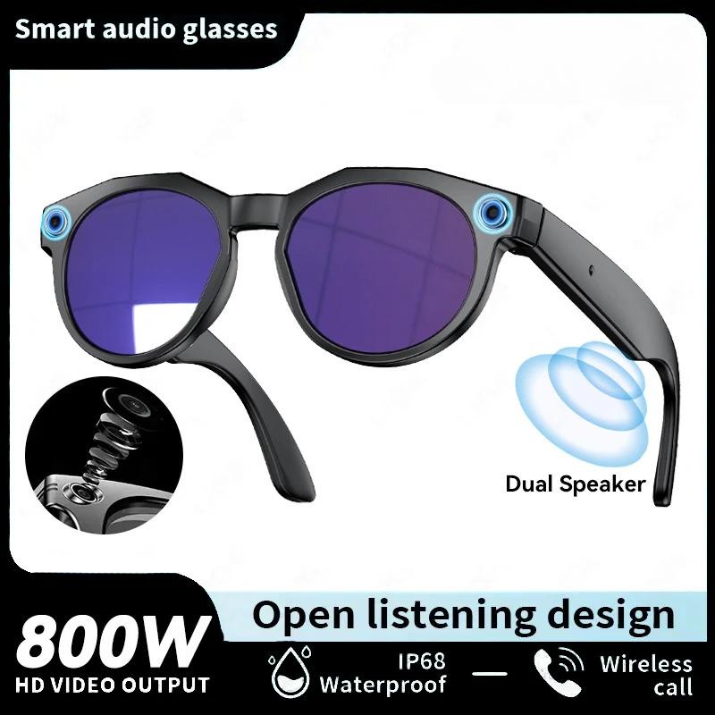 1080P HD Умные очки с ИИ Чат GPT 8 МП Камера Bluetooth-звонок Батарея 290 мАч Передача по WIFI Водонепроницаемые Умные очки Перевод в реальном времени унисекс