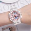 Casio G-SHOCK Contrast Color Street Transparent Jelly Waterproof Shockproof Antimagnetic Movement Quartz Movement Resin Strap Japanese GMA-S110SR-7APR