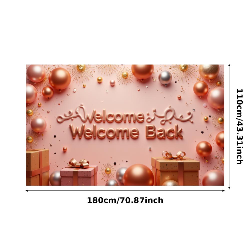 Event Decoration 3D Letters Photo Banner Party Decor Ribbon Design Welcome Banner For Event Celebration New Beginning Festive