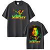 Рэпер Боб Марли One Love Tour 2025 Графическая футболка Мужская Винтажная Хип-хоп Футболка с коротким рукавом 100% Хлопок Футболка Уличная одежда