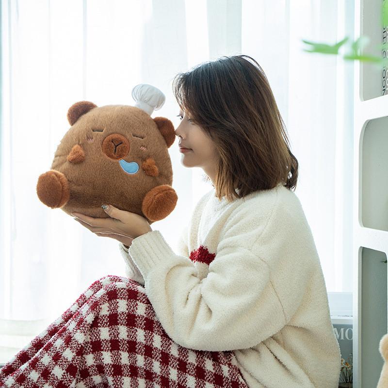 Bread Bear Capybara Plush Toy Cute Cartoon Girl Children Birthday Holiday Gift