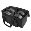 Fieryzeal Par Light Bag for (4) 21*21*14.5CM/for (4) 18*18*10CM Par Light Portable Bag for Par Light DJ Stage Lighting Bag