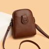 New Fashion Multi Layer Mobile Phone Bag  Summer Women's Single-shoulder Crossbody Bag  Urban Simple Middle-aged Mother Bag